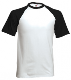 T-shirt baseball maniche lunghe bianca e rossa